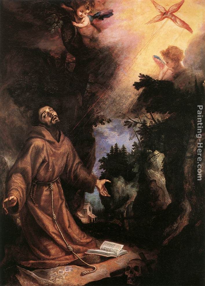 St Francis Receives the Stigmata painting - Cigoli St Francis Receives the Stigmata art painting